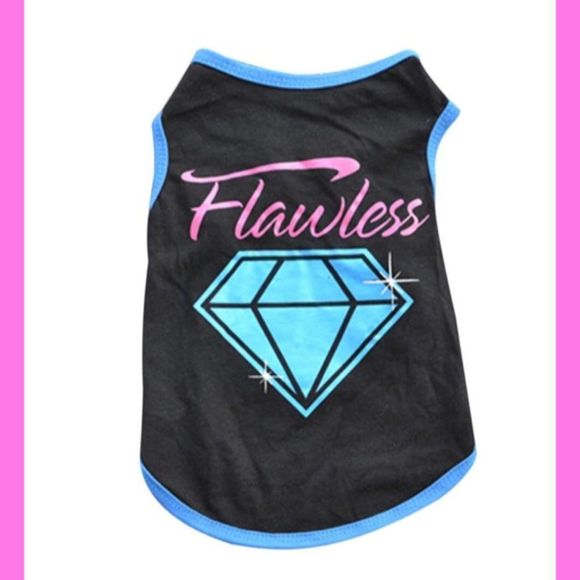 Other - 2/$10; 4/$15 NWT, LAST ONE Black “Flawless” Diamond Little Pet Tee: Small